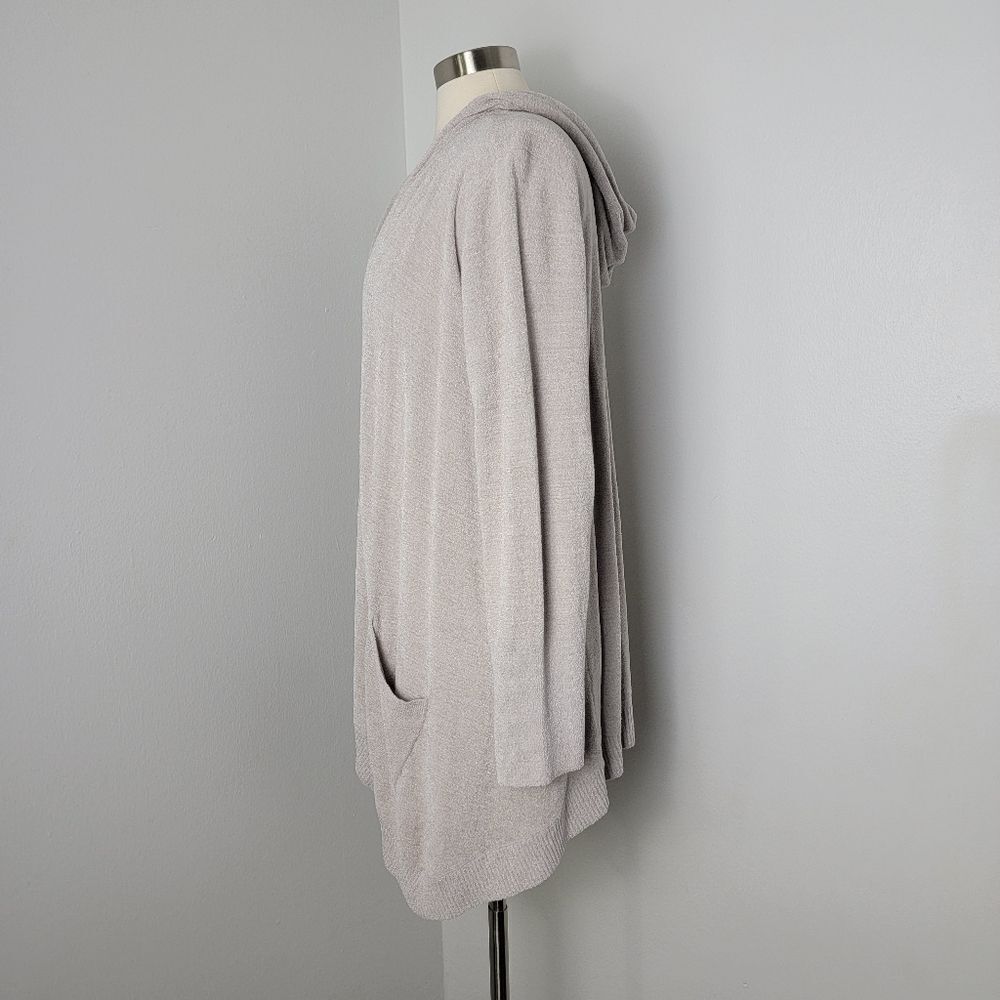 Barefoot Dreams CozyChic Ultra Lite Open-Front Hooded Knit Cardigan Size XL - Picture 13 of 15